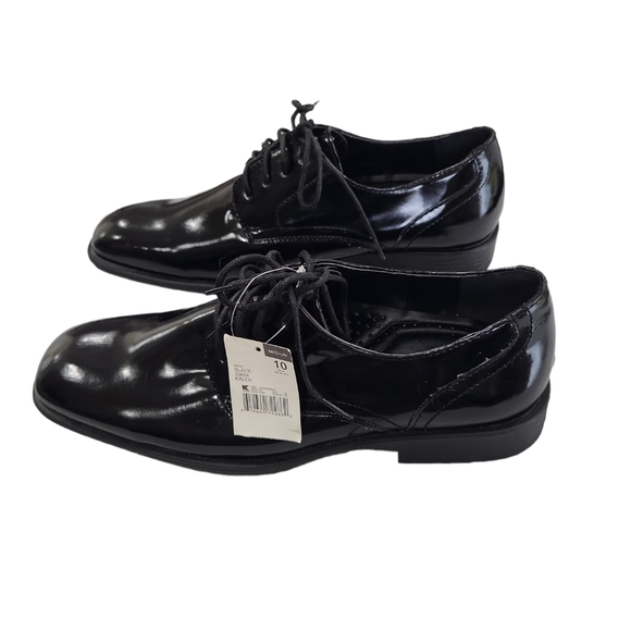 NWT Thom Mcan men's Kalen signature super comfy square toe dress shoes, 10M Blac - Picture 4 of 13